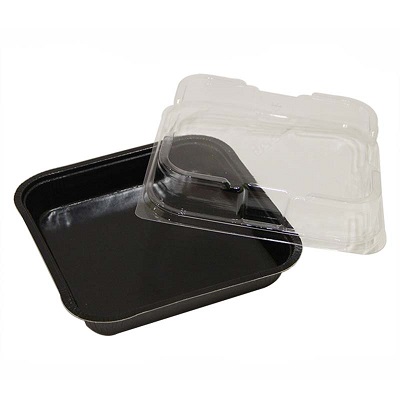 4818 8"x8"LID PET CLEAR DOME FITS#42020 250/cs