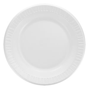 10PWQR 10"WHITE LAMINATED FOAM  PLATE 500/cs 4/125