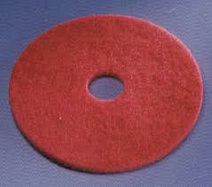 51-12 12&quot; RED THICK BUFF PAD  5/CS
