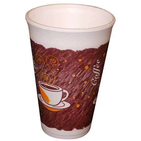 12oz Foam Impulse Printed Cups 1,000/cs