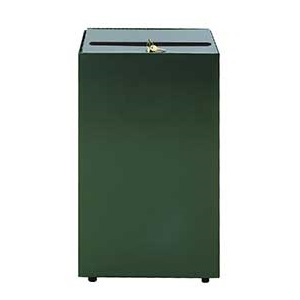24MSR 24GAL CONFIDENTIAL WASTE
RECEPTACLE, CHARCOAL 15x15x24