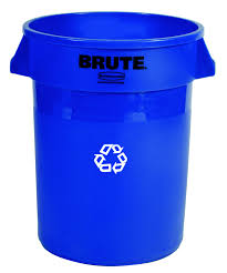 2620-73 20-GAL CONTAINER, BLUE RECYCLING BRUTE w/o LID