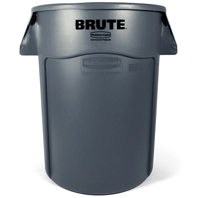 2643-60 44-GAL GRAY CONTAINER w/out LID, BRUTE VENTED