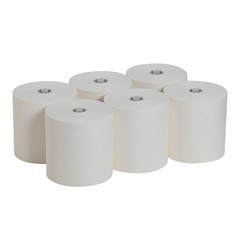 26490 ROLL TOWEL WHITE, PAPER
1150FT/ROLL, 6-ROLLS/CS,
PACIFIC BLUE ULTRA 6900&#39;