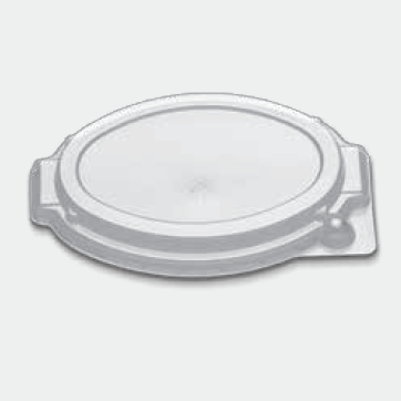 CL266-080 LOW DOME LID 8oz 500 OVAL CASSEROLE 4/125 