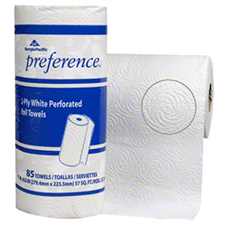 27385 WHITE PERFORATED ROLL TOWEL 2-PLY 30/85CT