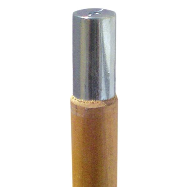 393019 LAY FLAT WOOD HANDLE 
60&quot; METAL THREADED CONNECTOR 