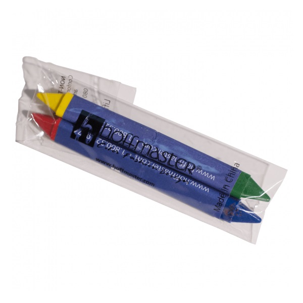 120813 TRIANGULAR CRAYONS 2 DOUBLE TIP 4 COLOR 2/500 PK
