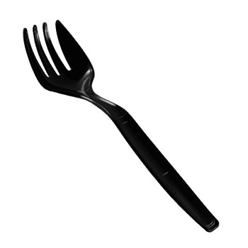 SF9B SERVING FORK BLACK 9&quot; EXTRA-HEAVY WEIGHT 144/CS