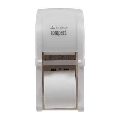 56767A COMPACT TISSUE 
DISPENSER TRANSLUCENT WHITE 
2-ROLL VERTICAL