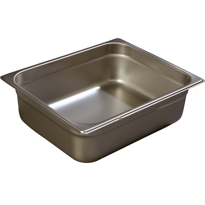 608124 HALF-SIZE STEAM TABLE
HOTEL PAN 4&quot; DEEP HEAVY GAUGE
STAINLESS STEEL