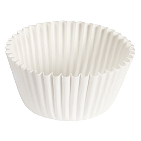 610040 4-3/4x2 BAKING CUP, 2oz
FLUTED WHITE 20/500CT,
10000/CS KOSHER CERTIFIED