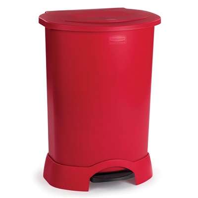 6147-00 30-GAL STEP-ON RED
RECEPTACLE; FM, HANDS-FREE, UV
OSHA CERTIFIED