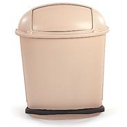 6177BEI STEP-ON TRASH CONTAINR 14-1/2 GALLON BEIGE