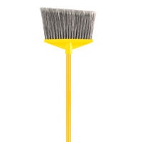 6375 GRAY ANGLE BROOM 56&quot;
VINYL-COATED YELLOW METAL
HANDLE POLYPRO FILL 10.5&quot;SWEEP