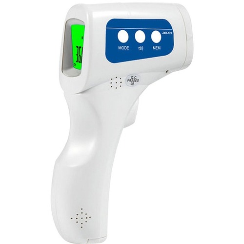 THERMOMETER INFRARED FOREHEAD, 
BODY, SURFACE NON-CONTACT 
ELECTRONIC 3-COLOR DISPLAY