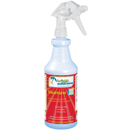 5180012 KLEARVIEW GLASS &amp;
MULTI SURFACE CLEANER 32oz.
SPRAY BOTTLE 12/CASE
