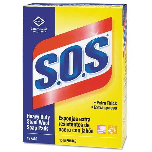 88320 S.O.S. STEEL WOOL SOAP PAD 15/BX, 12BX/CASE