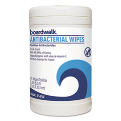 458W BOARDWALK ANTIBACTERIAL
WIPES HAND &amp; FACE 6/75CT CASE