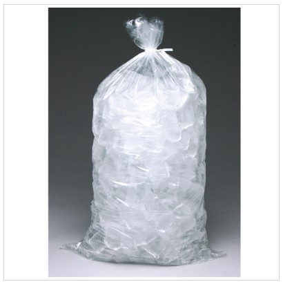 H20MET 8LB PLAIN ICE BAG W/TIE 11x20 NON-GUSSET 1.2MIL