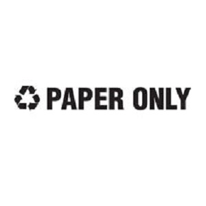 FGRC5 &quot;PAPER ONLY&quot; RECYCLE DECAL 1.75&quot;H