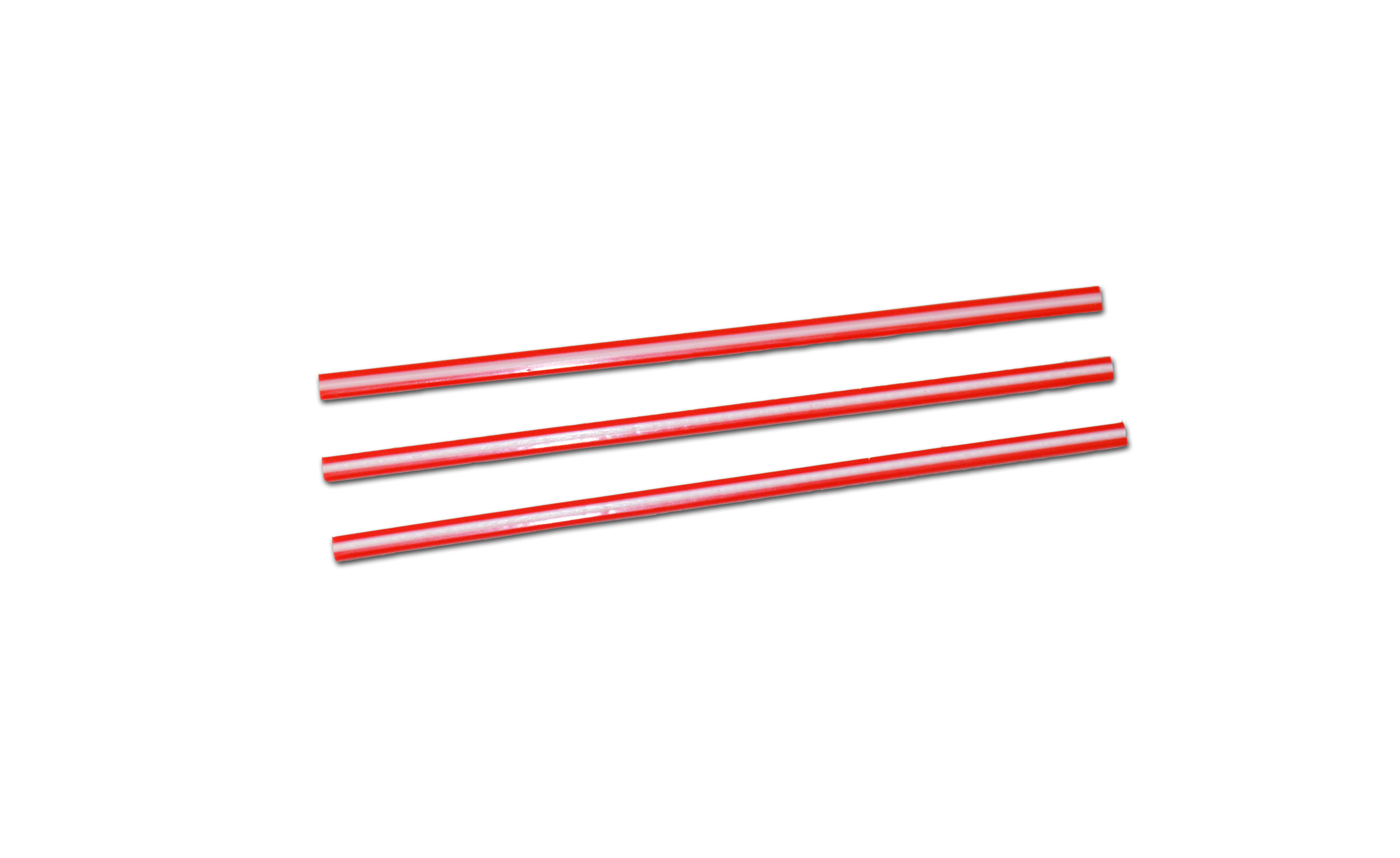 510045 STRAW STIR 5&quot; 10/1M RED SIPPER COCKTAIL UNWRAPPED