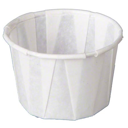 F125 1.25oz PORTION CUP PAPER
PLEATED WHITE 20/250CT 5000/CS