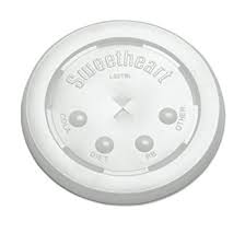 L16BL-0100 PLS LID S/S 2M/cs 16/125 TRANSLUCENT ID BUTTONS