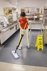 1835528 YELLOW MOPPING PULSE  HANDLE W/RESERVOIR FRAME