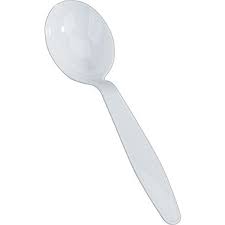 361WFA1 SOUP SPOON WRAPPED 6&quot; WHITE MED-WT POLYPRO 1000/CS