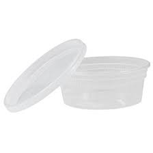 DC08240C 8oz CLEAR DELI COMBO  CONTAINER 240/CS POLYPRO