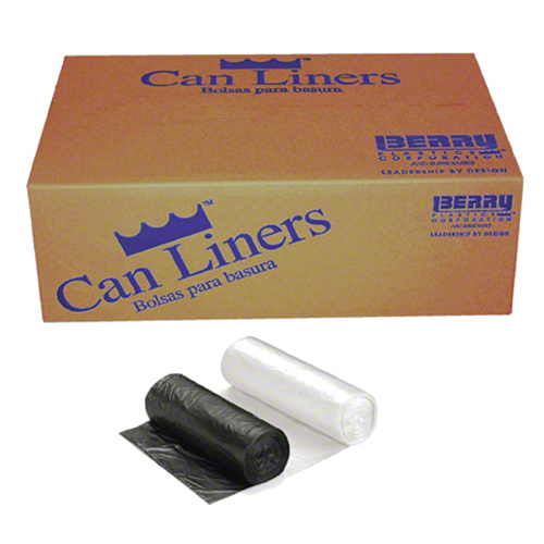 LBR5275X5B 52x75 LINER 2MIL BLACK 96-GAL, 50/CS LLDPE