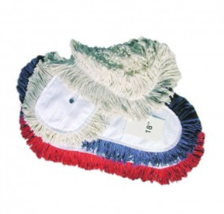 M9124B DUST MOP 24X5 PREM BLUE LOOPED, 12/CS