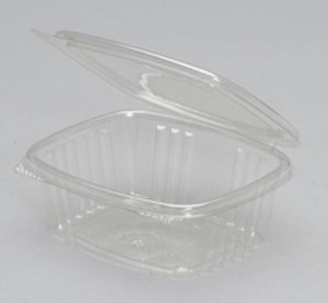 AD12 12OZ DELI CONTAINER CLEAR  HINGED HINGED GENPAK 